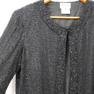 Stenay vintage silk beaded duster cardigan